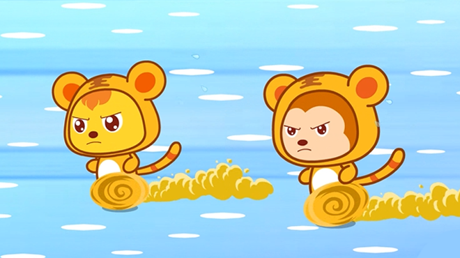 两只老虎