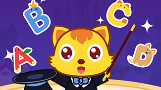 魔术单词卡_儿童学单词_猫小帅ABC