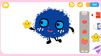 小朋友专属画板,艺术启蒙_儿童涂色_儿童涂色简笔画_猫小帅画画板